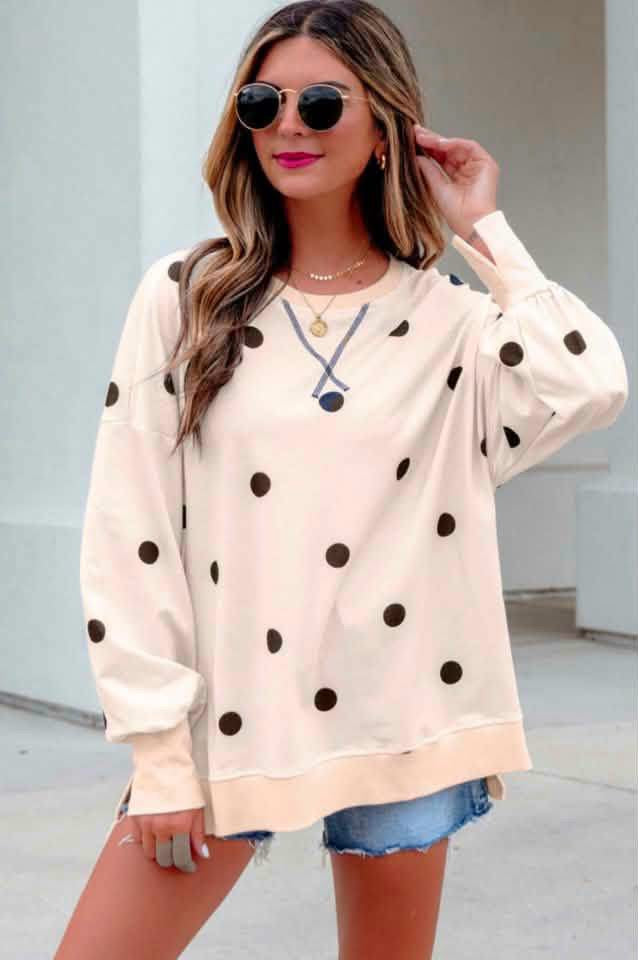 #01117 SSD Large dot pullover