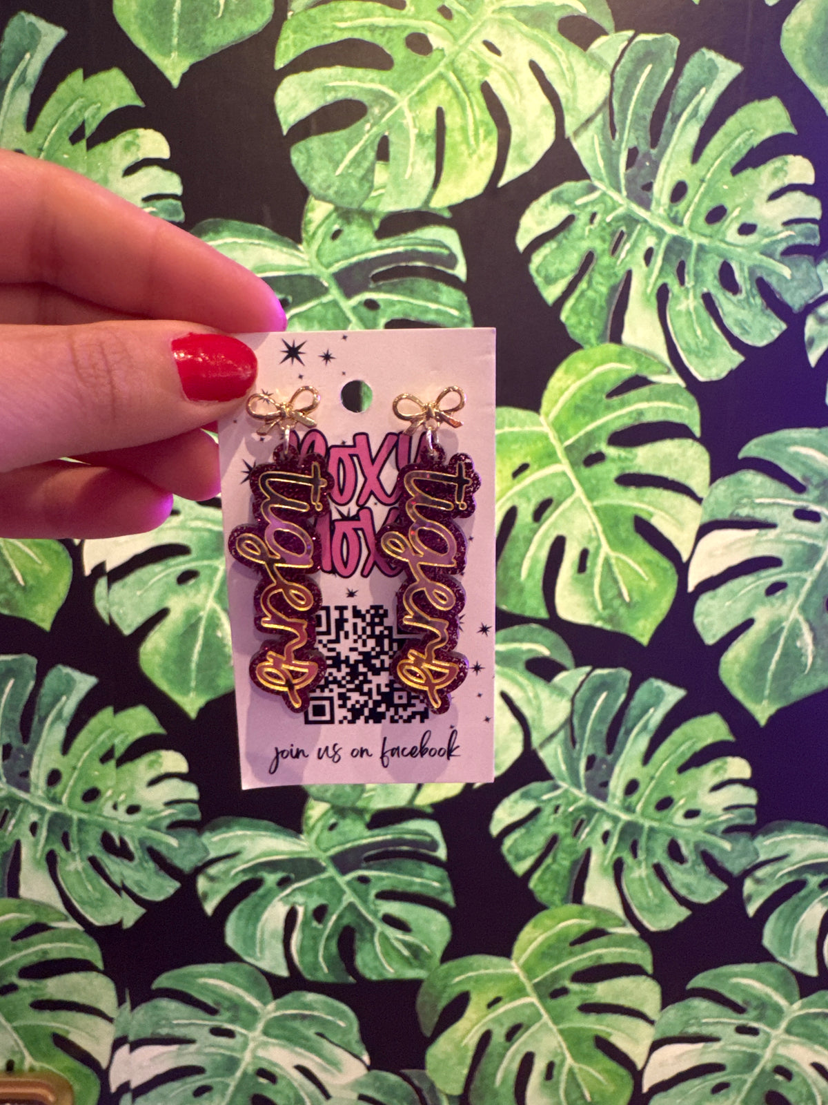 Tiger Mirror Earrings