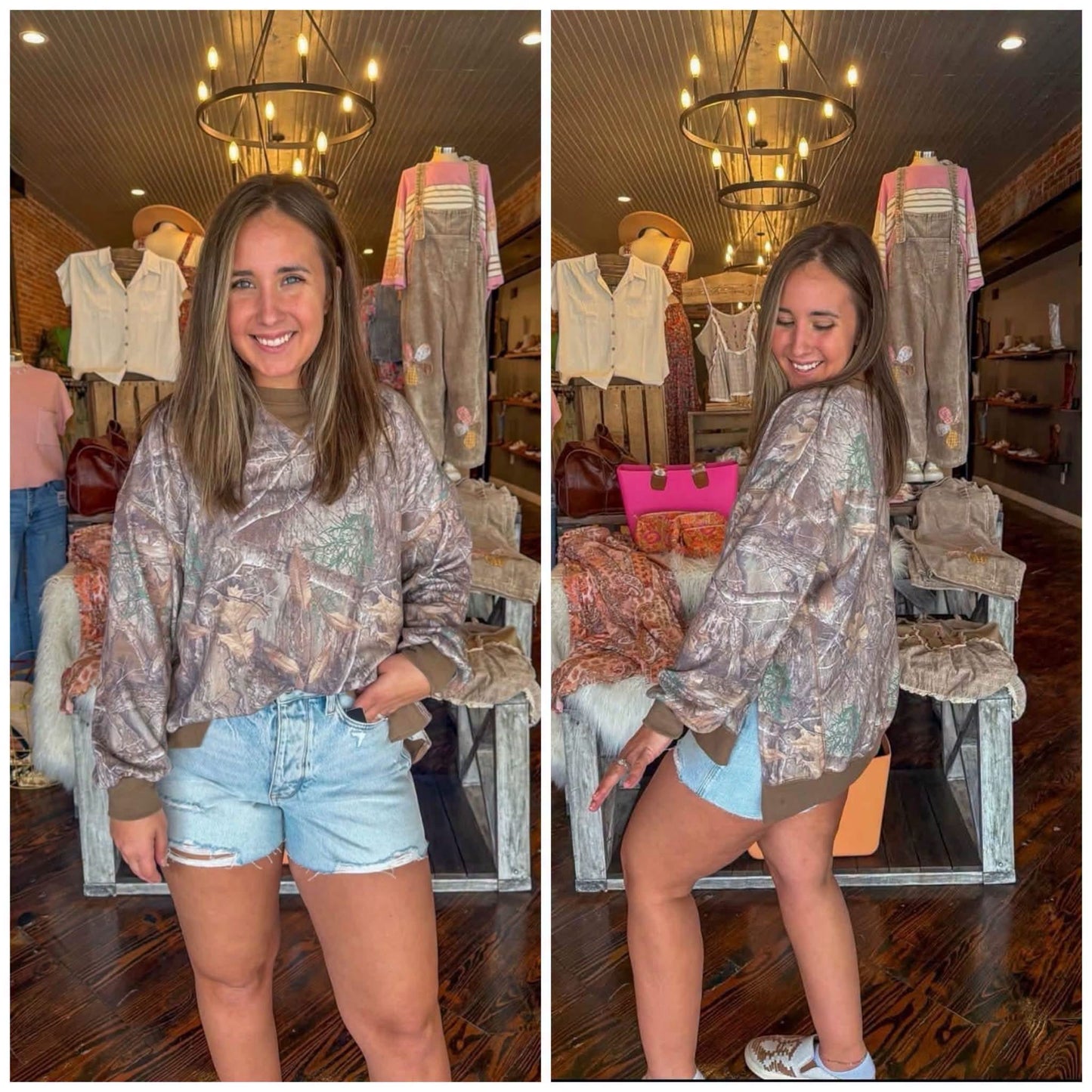 #01135 Oversized camo pullover
