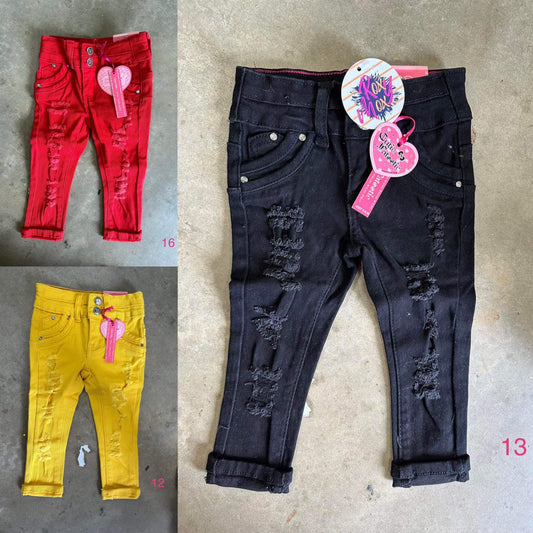 Kids Colorful Denim Skinnies