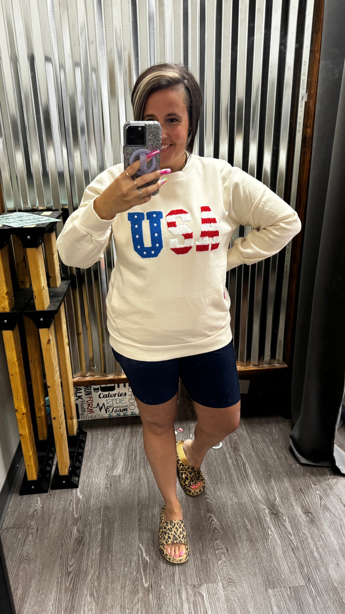 USA chenille pocket SS