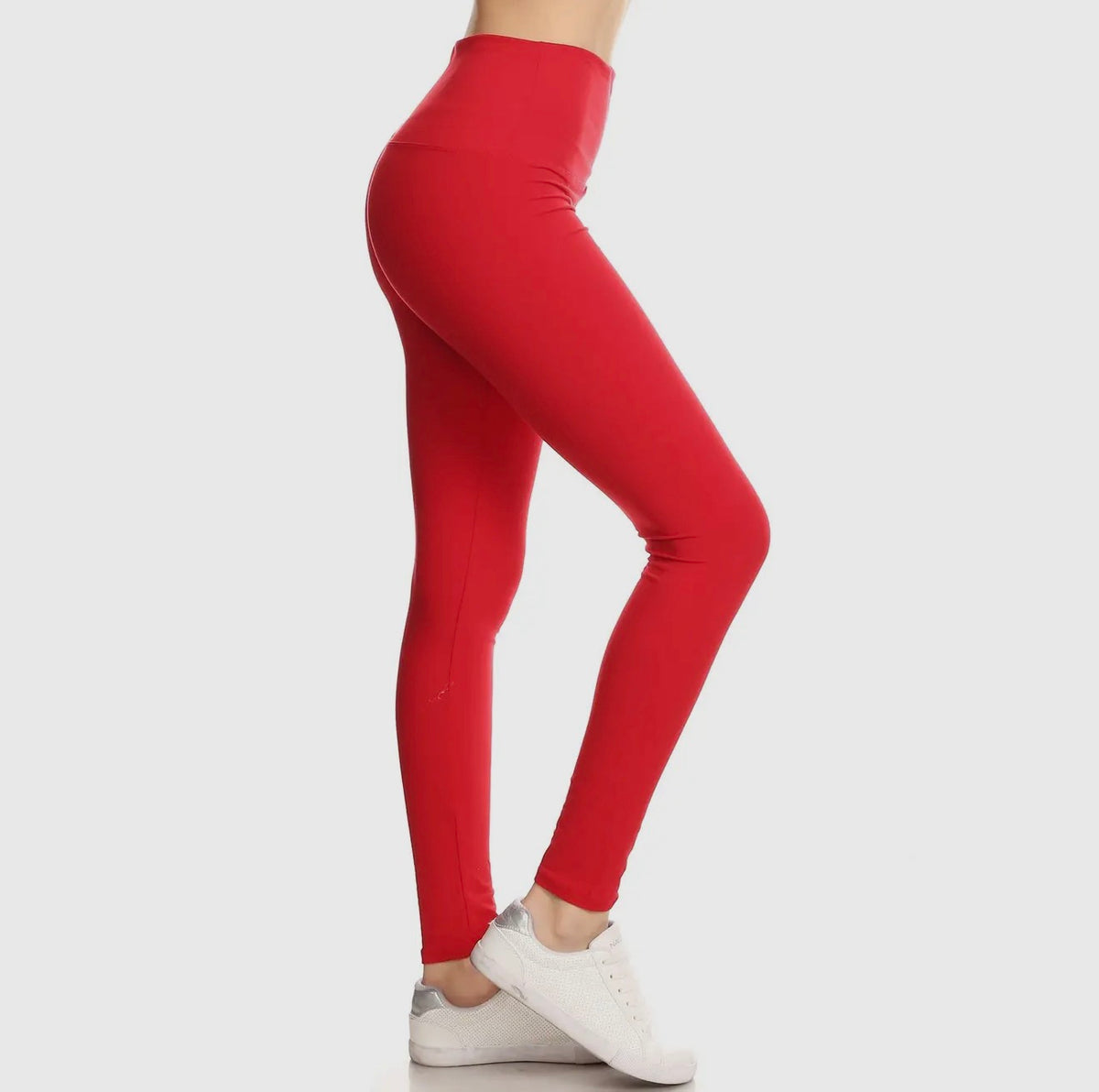 Red leggings