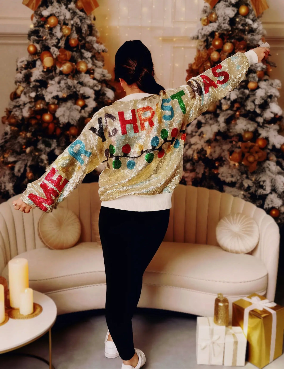 Sequin Merry Christmas