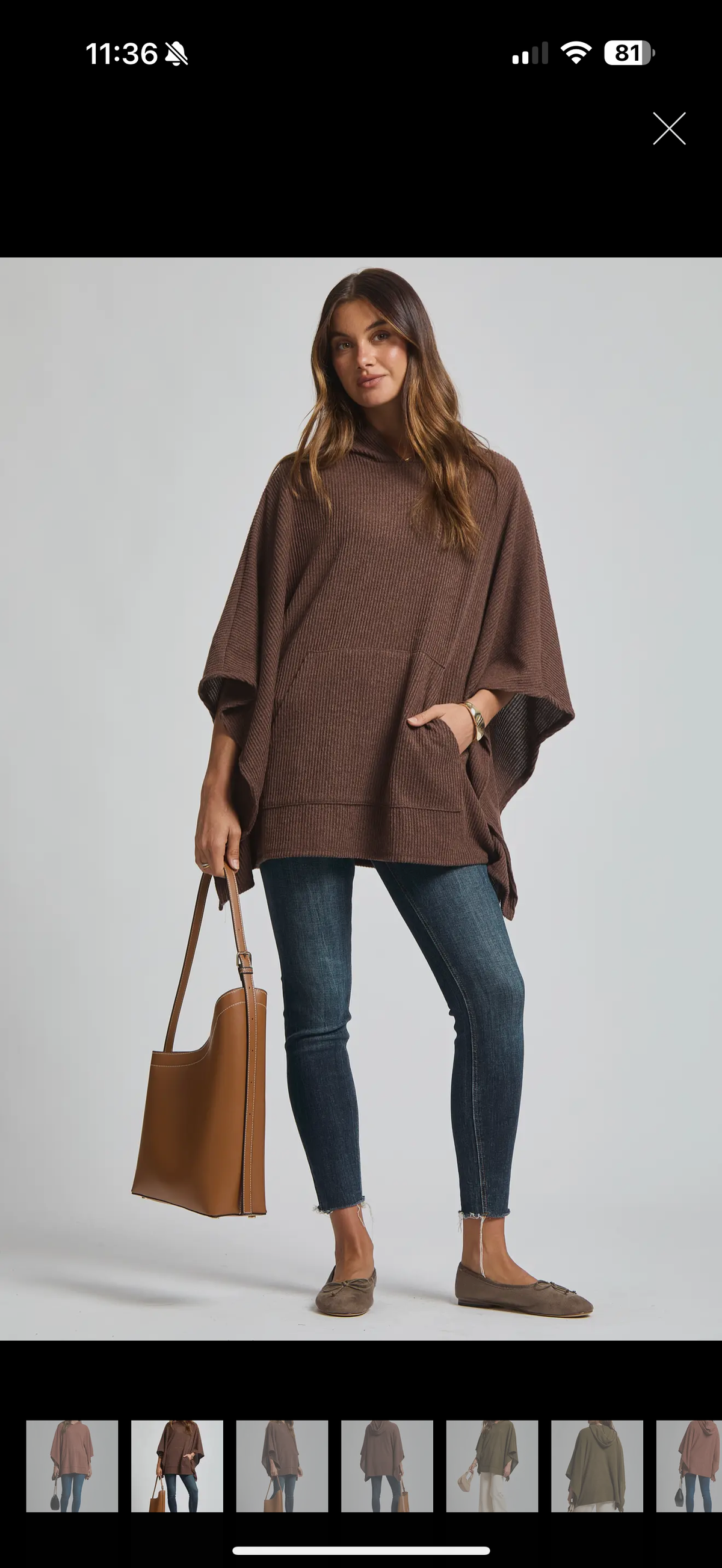 Dear Scarlett hooded poncho