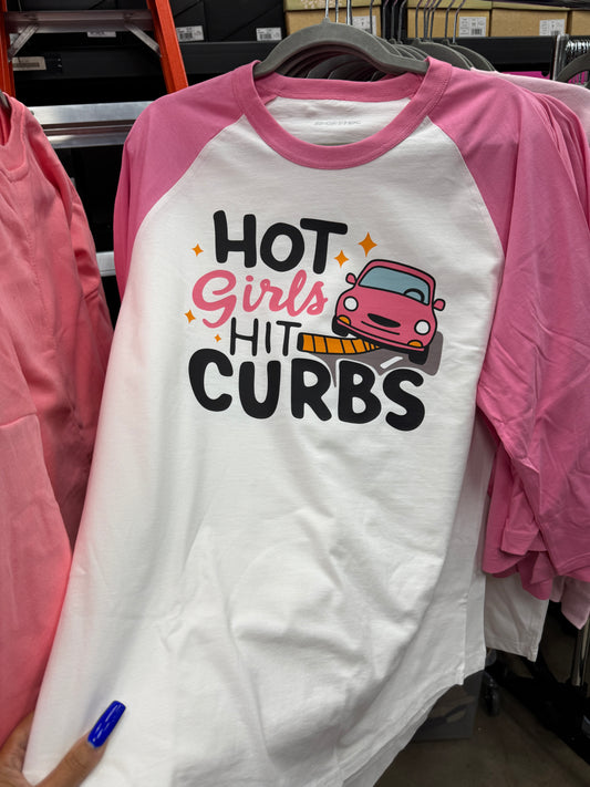Hot girls hit curb
