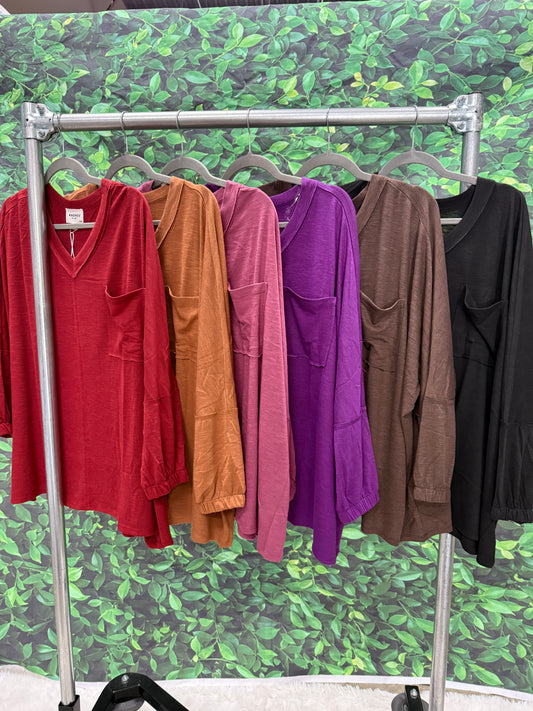 Soft Relaxed Draped Top