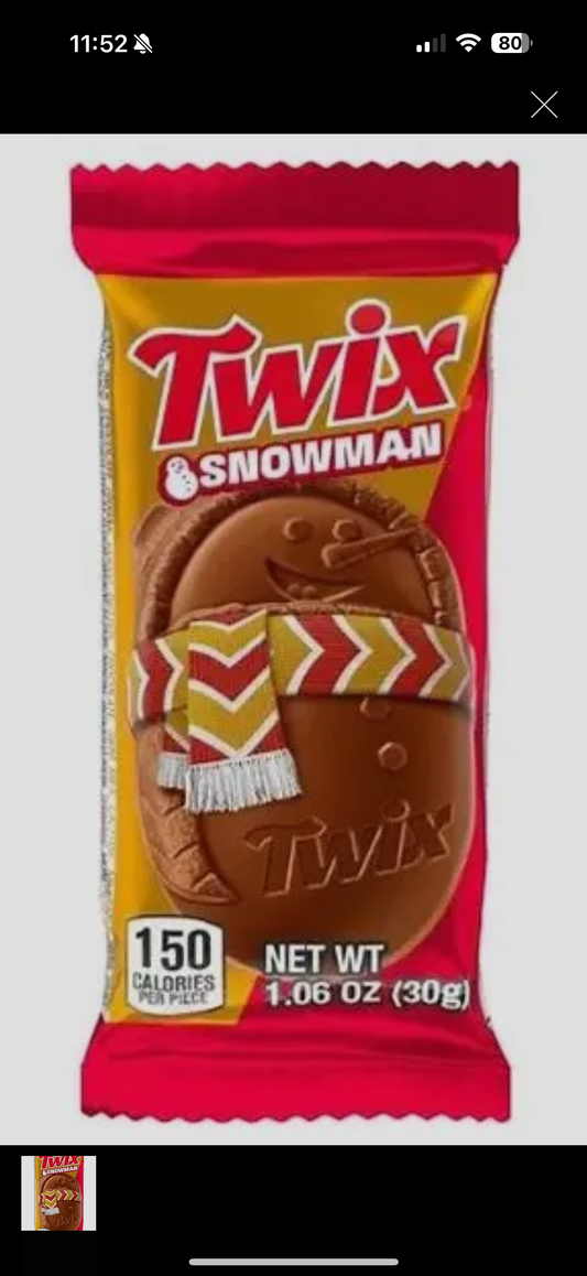 Twix Snowman