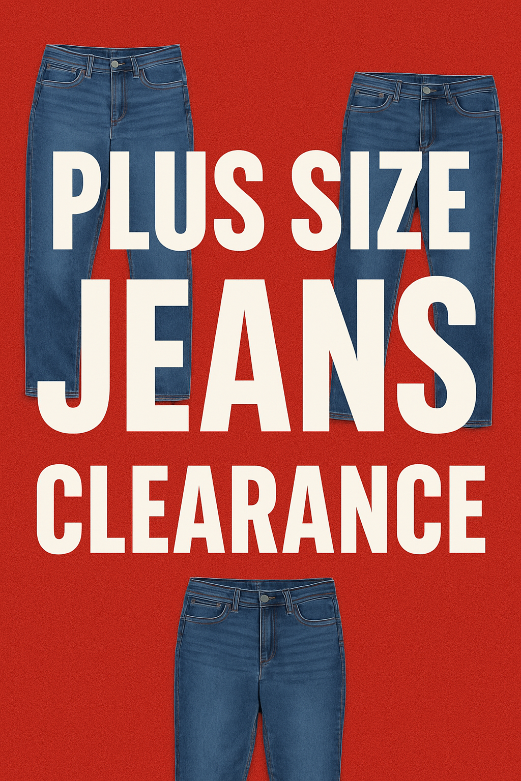 Plus size clearance jeans