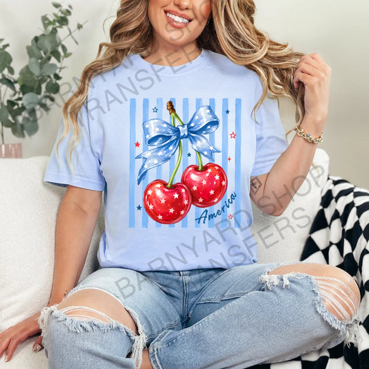 Patriotic Cherry- DTF