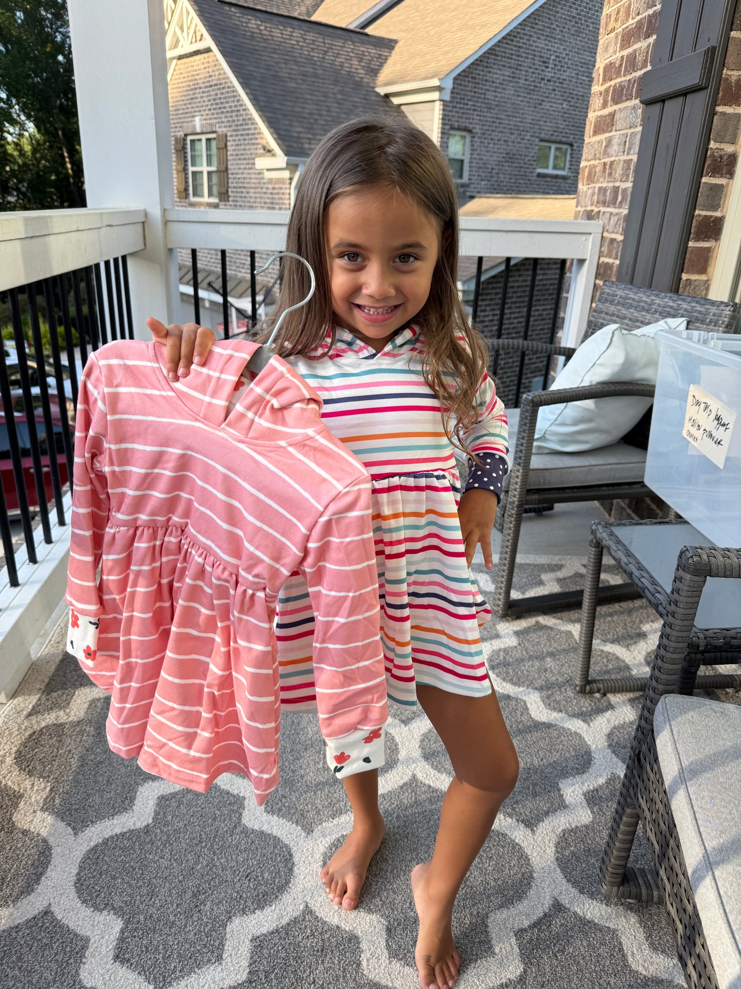 Striped fall tunics