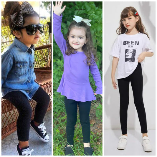 Kids black leggings