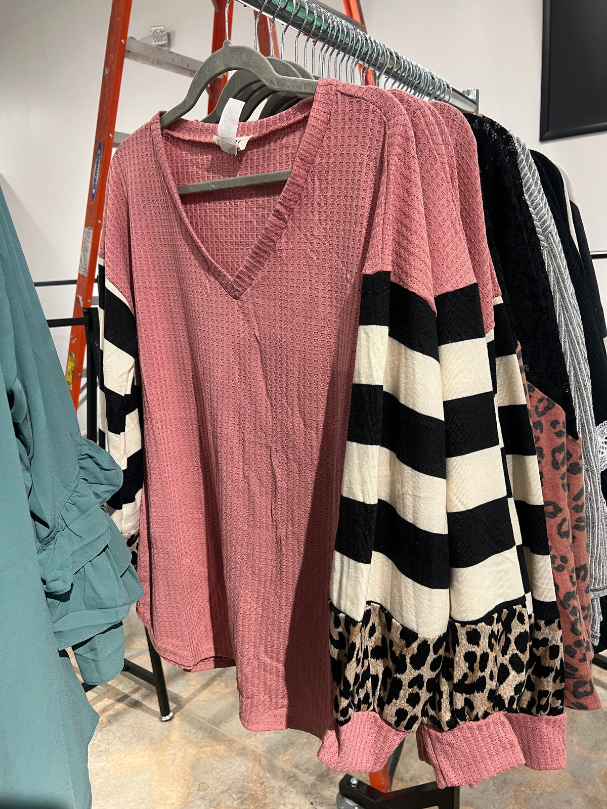 Waffle Stripes Top