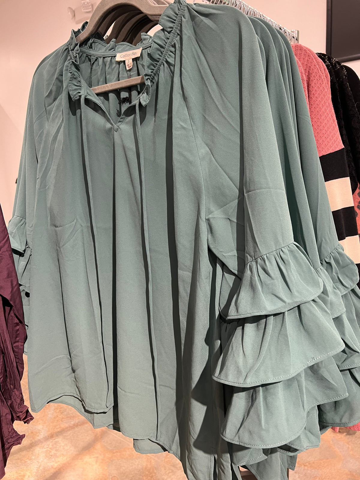 Peasant Ruffle Sleeve