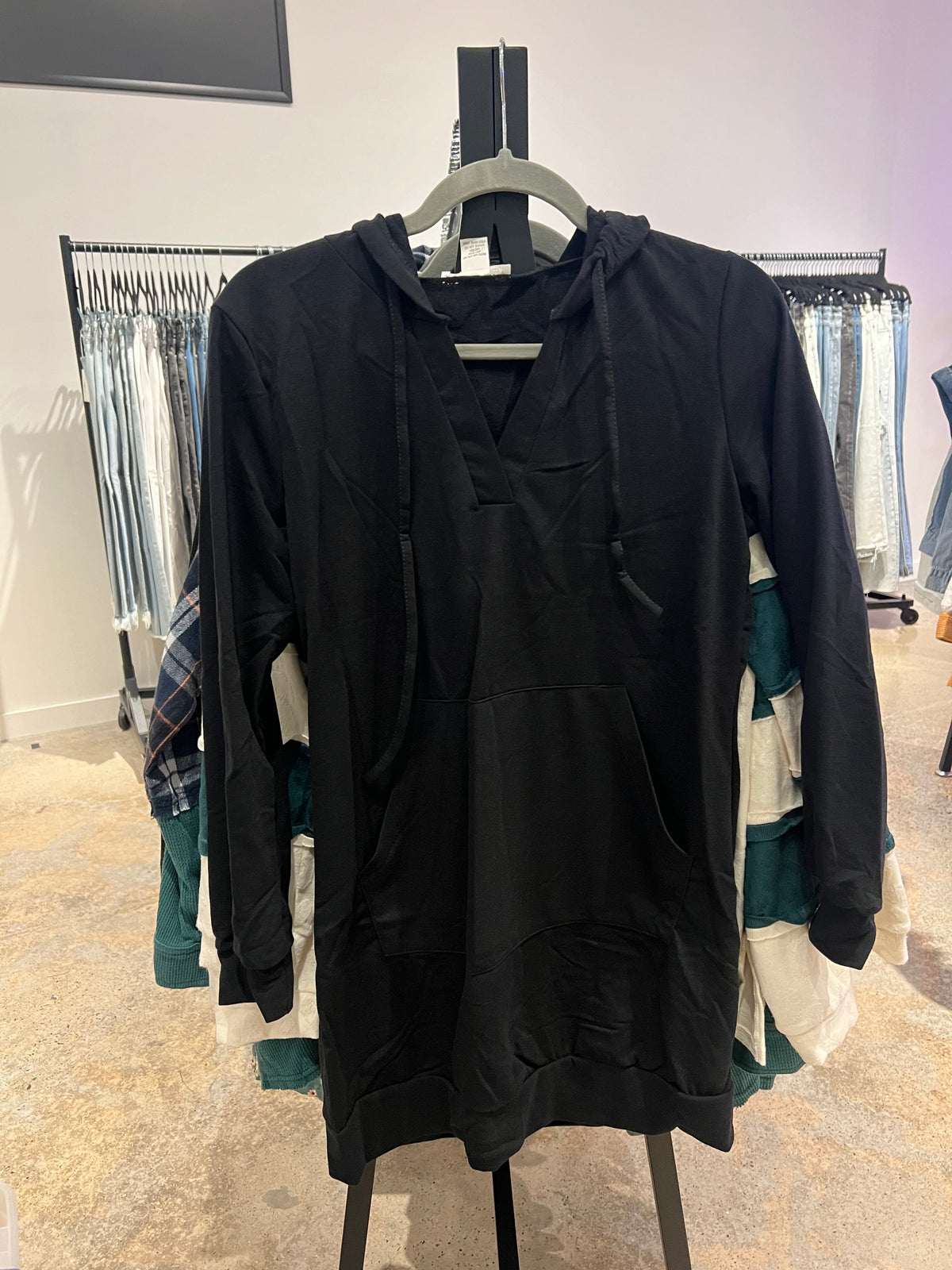 French Terry Hoodie Dress