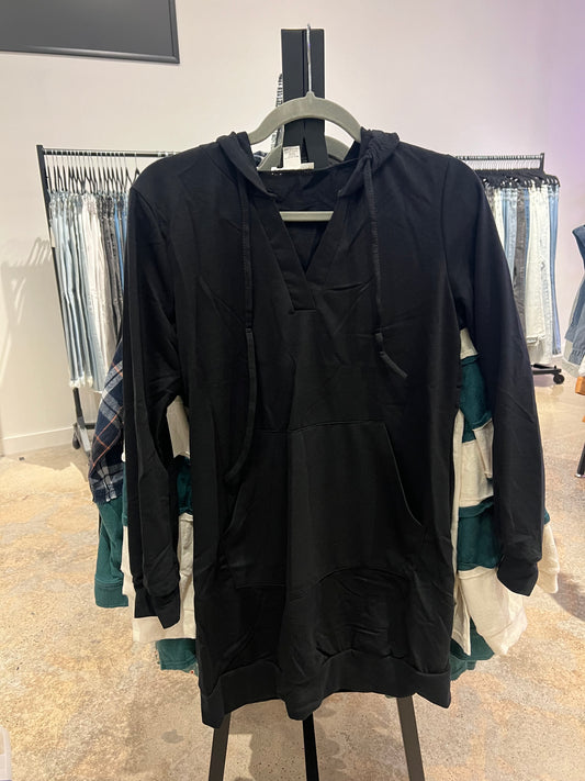 French Terry Hoodie Dress