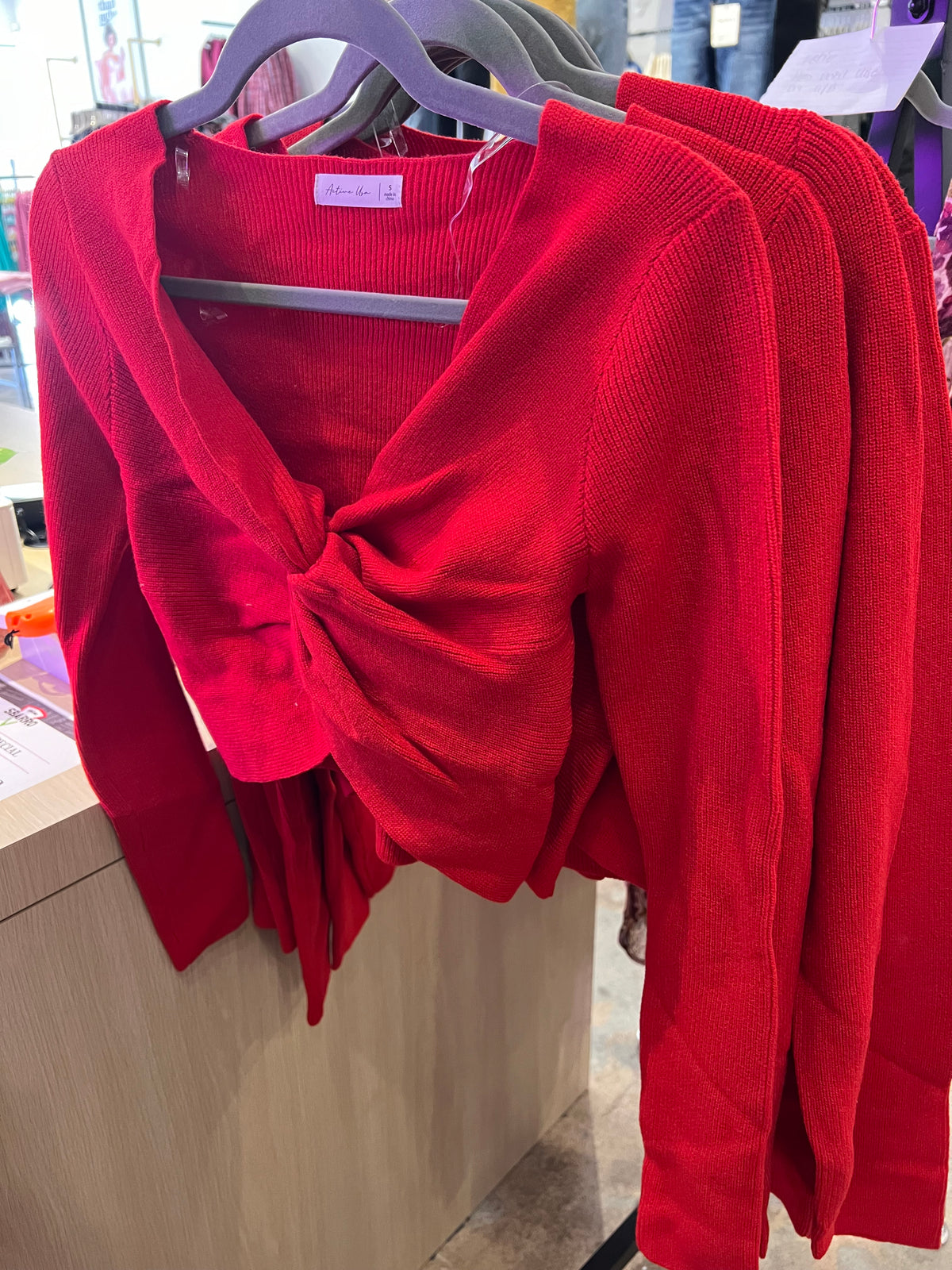 Front Knot Detail Sweater