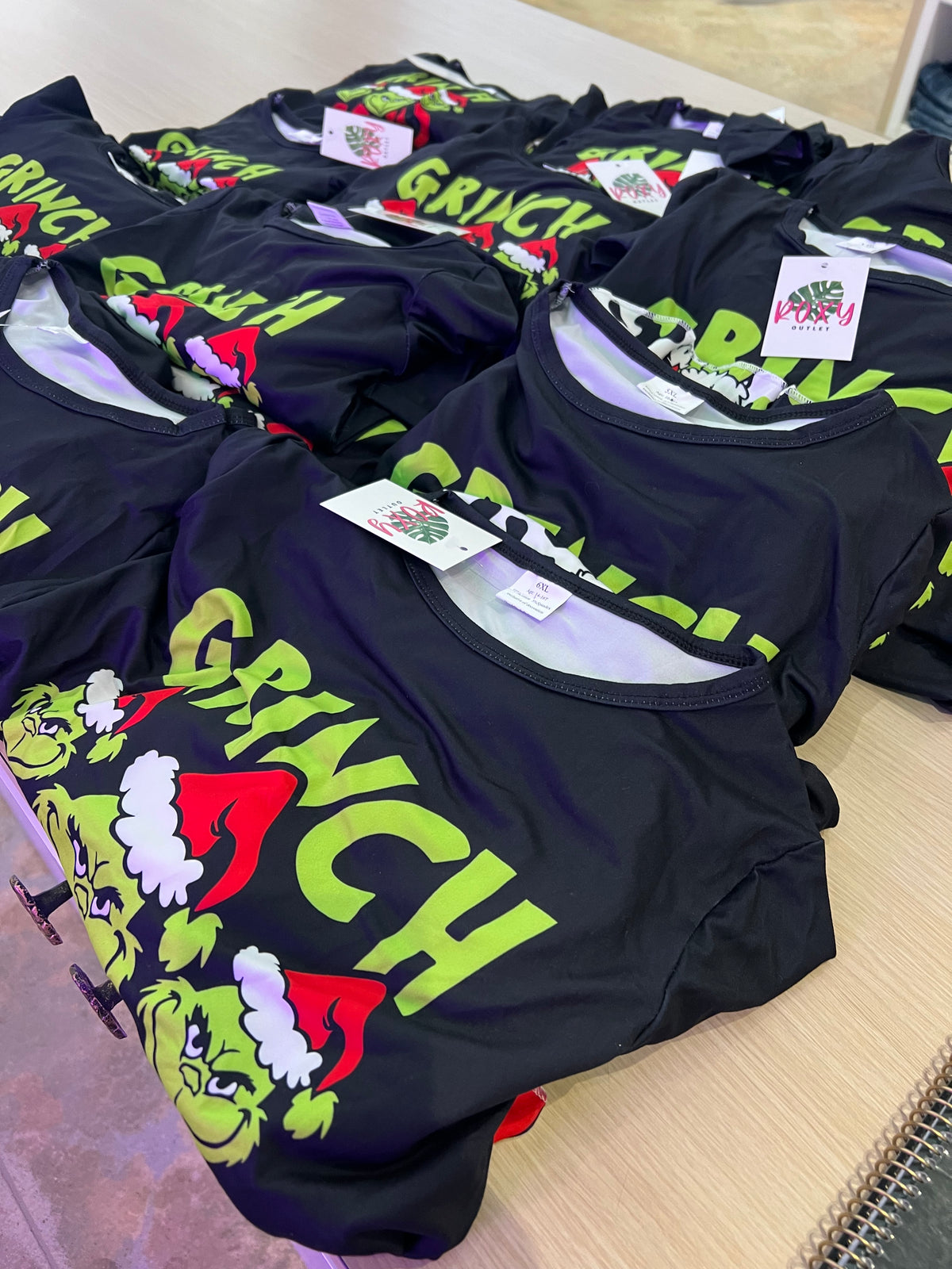 Grinch Santa Bell Set