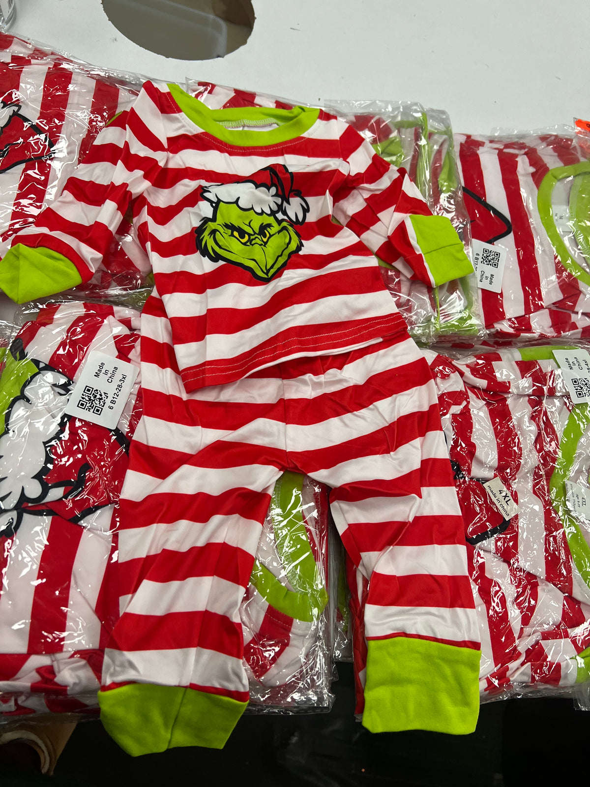 Striped Grinch PJ's