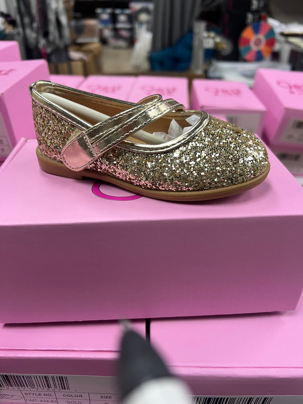 Gold Mary Janes