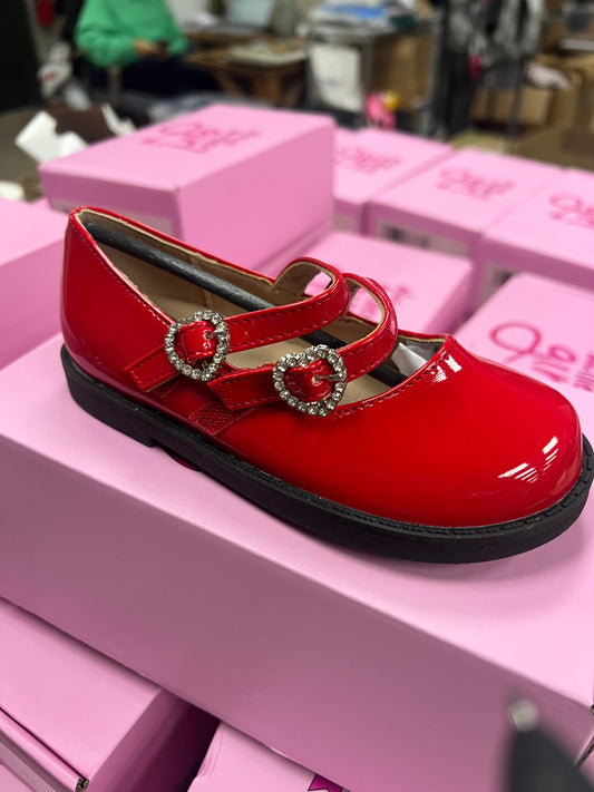 Red Mary Janes