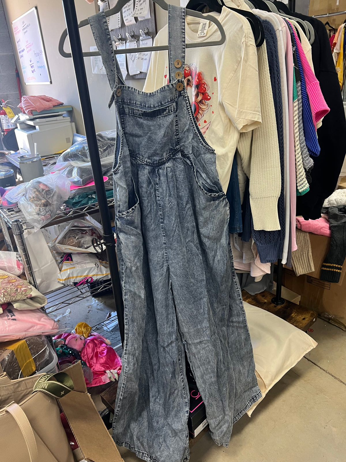 Mineral Washed Overalls