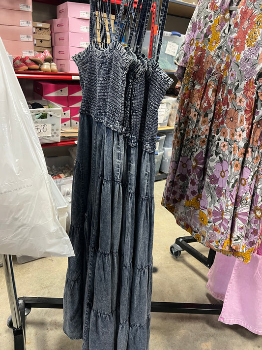 Tiered Wide Leg Jumpsuit