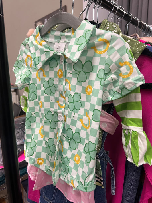 Shamrock Button Up