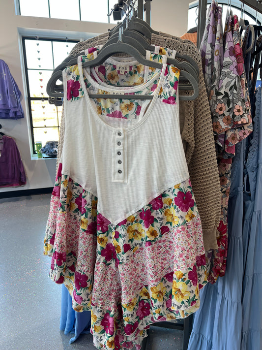 POL Floral Tank