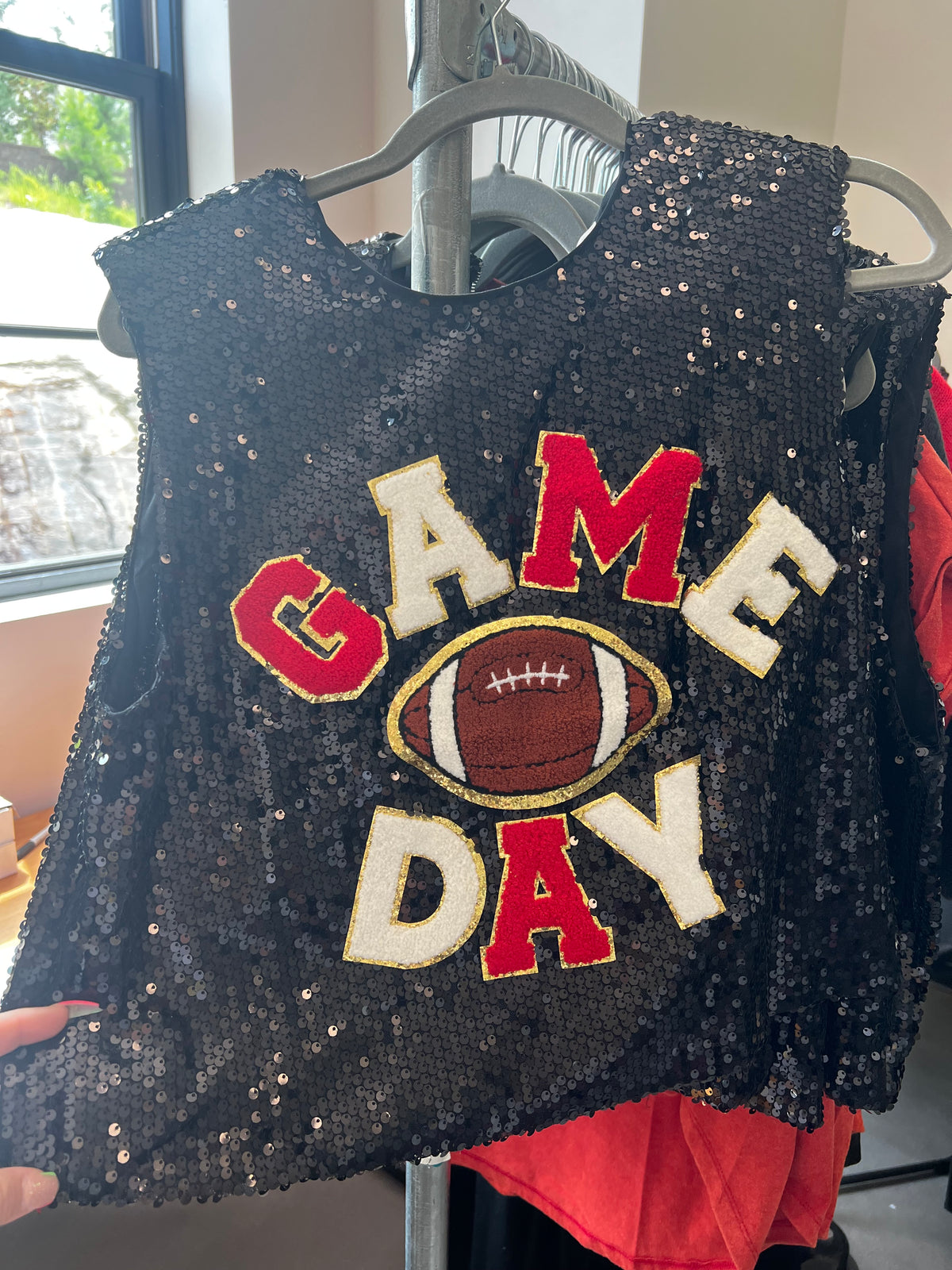 Game Day Sequin Top