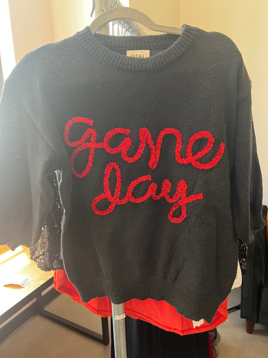 Game Day Metallic Sweater