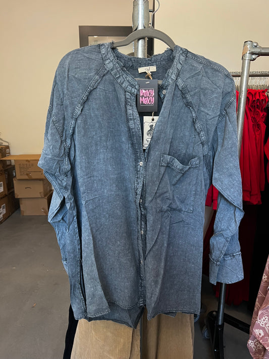 Melissa Mineral Washed Button Up