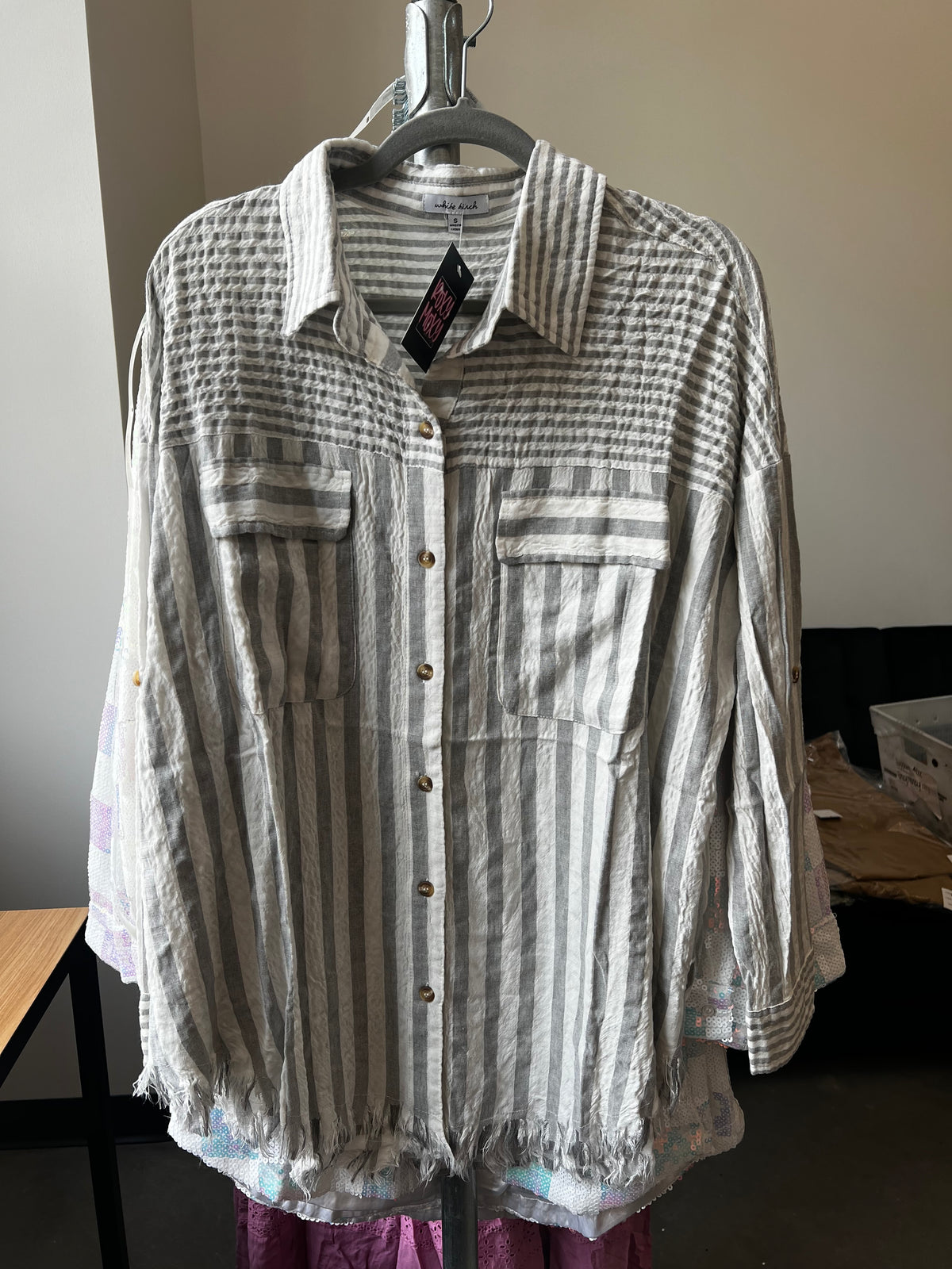 Savannah Striped Button Up