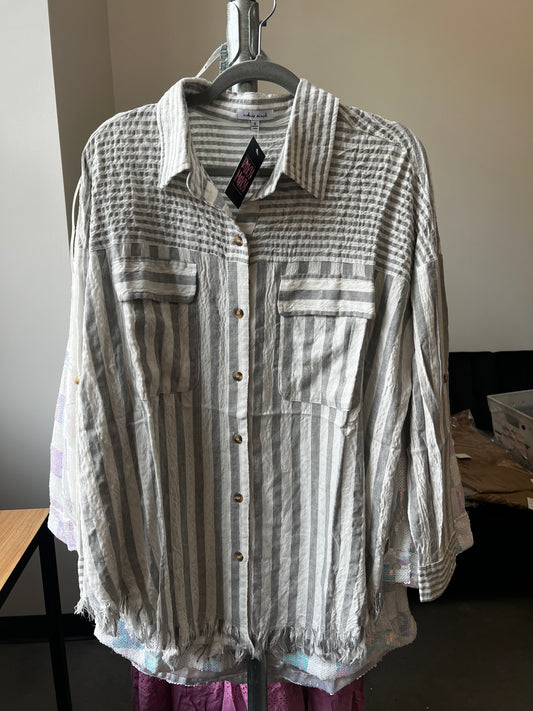 Savannah Striped Button Up