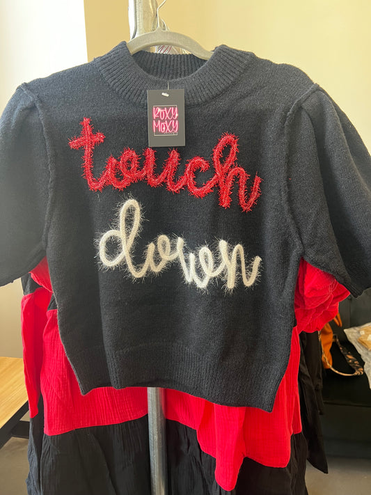Touchdown Puff Sleeve Sweater
