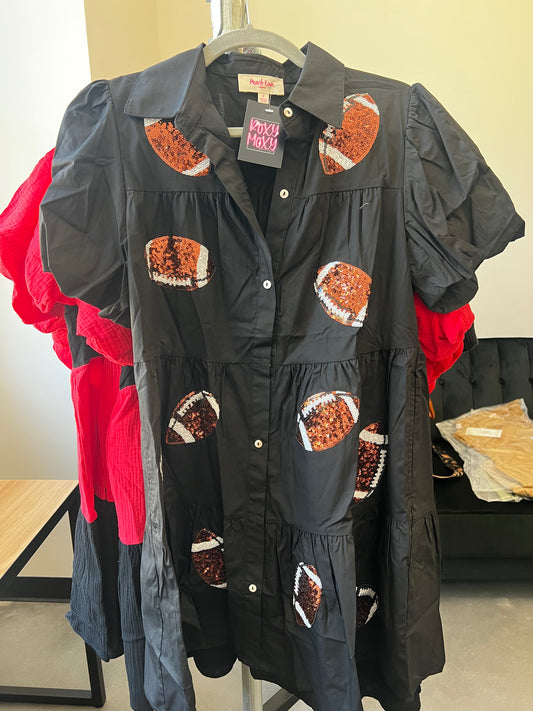Football Sequin Poplin Dress