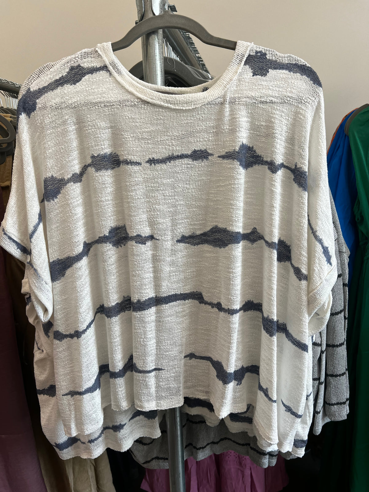 Rainbow Rhapsody Tie-Dye Knit Top
