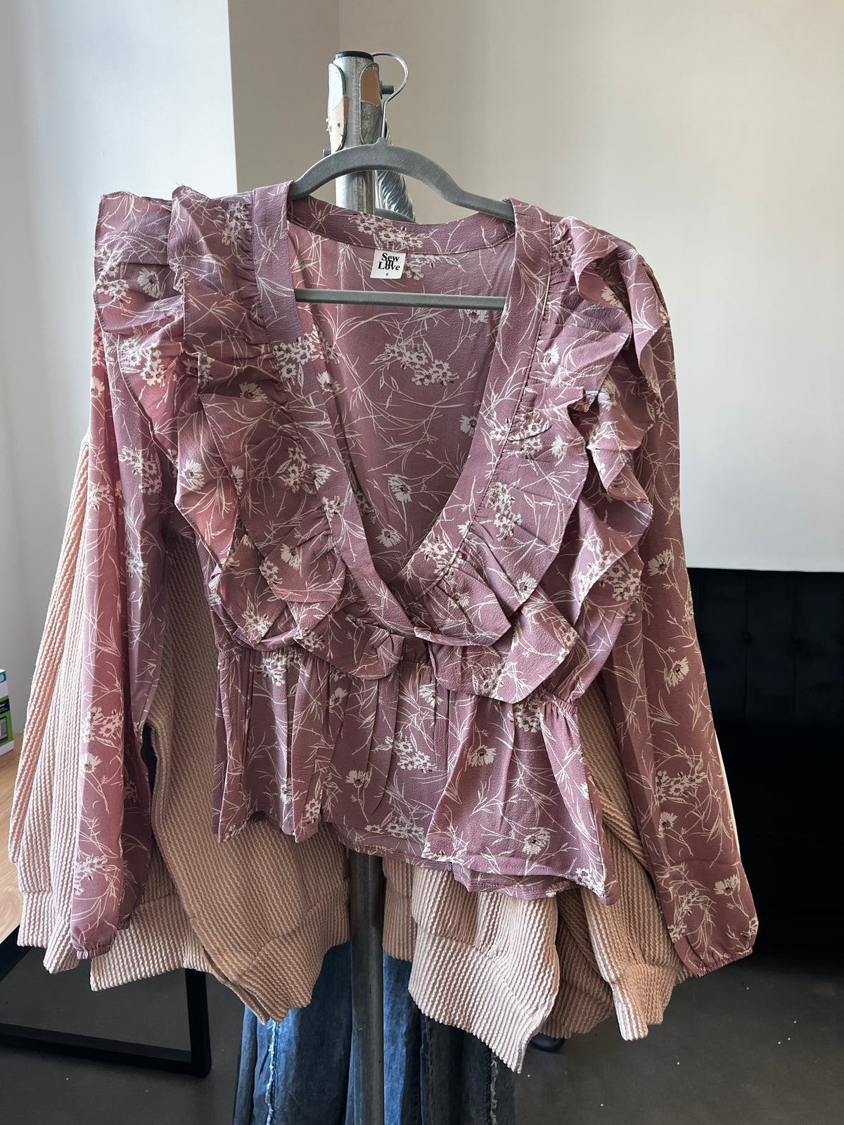Ruffle Floral Blouse