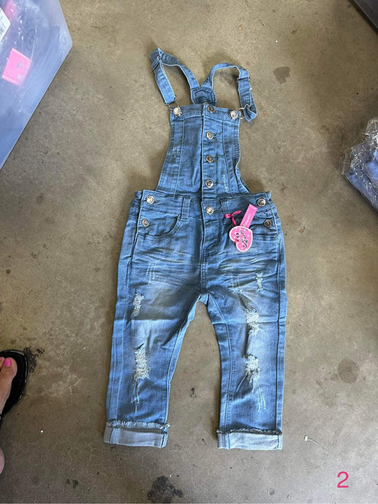 Cutie Patootie Denim Overalls