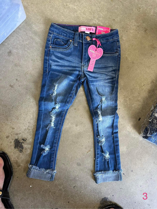 Kids Medium Washed Distressed Skinny