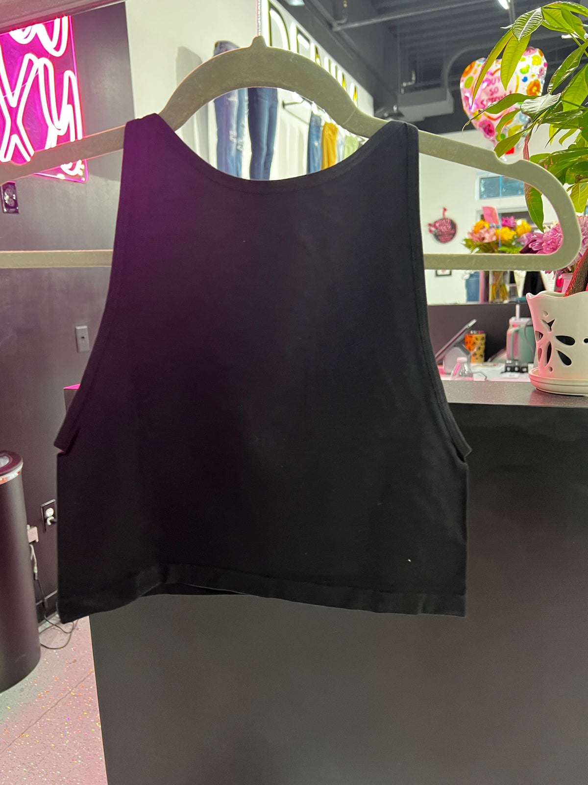 Hailey High Neck Crop