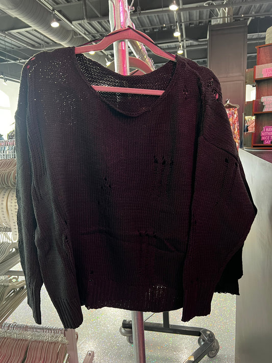 Darrah Distressed Sweater