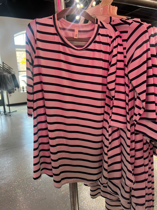 Kids Striped Spandex Tunic