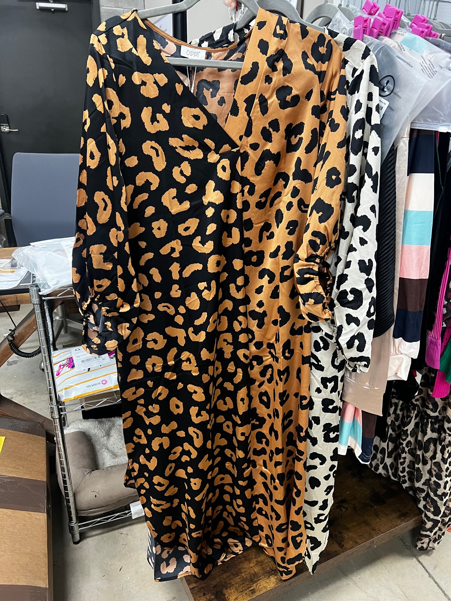 Satin Leopard Maxi