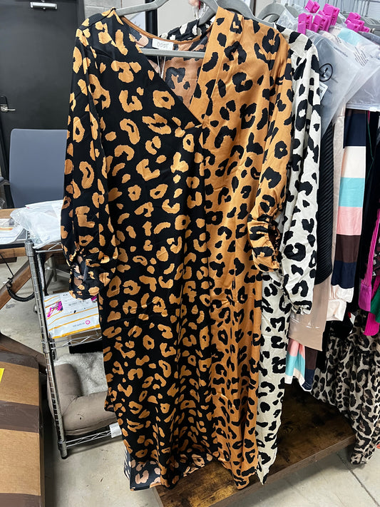 Satin Leopard Maxi