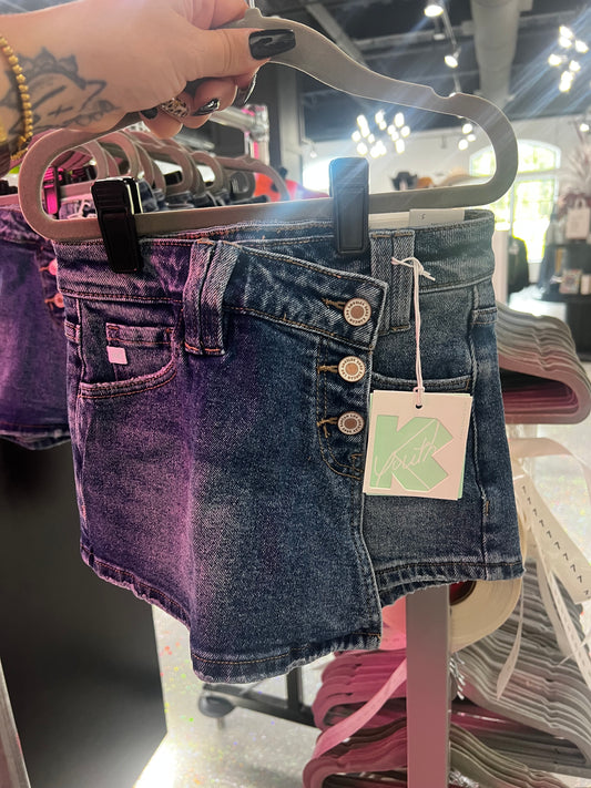Youth Cross Over Waistband Skort
