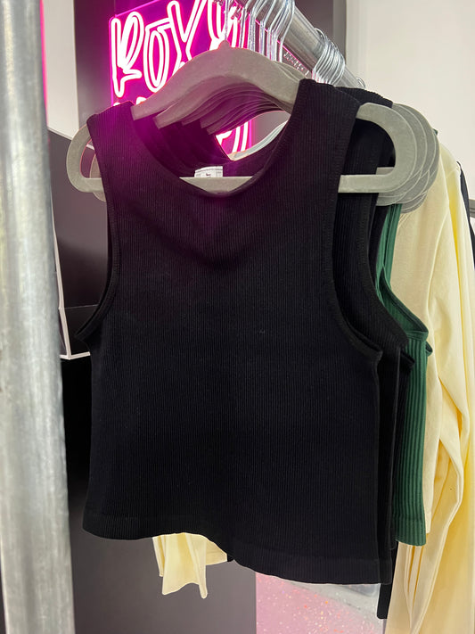 Ribbed Crop Tank