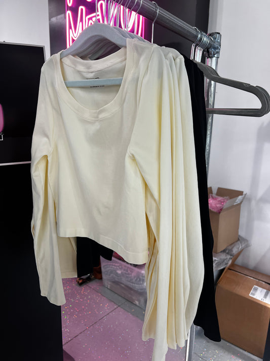 Goes With Everything Long Sleeve Crop