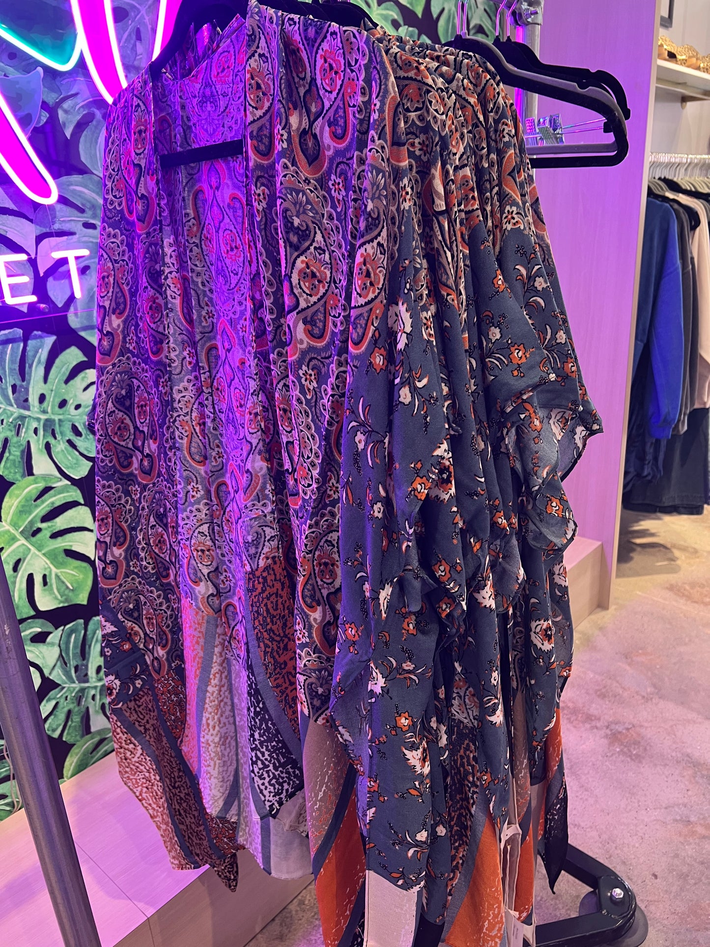 Vintage Inspired Paisley Kimono