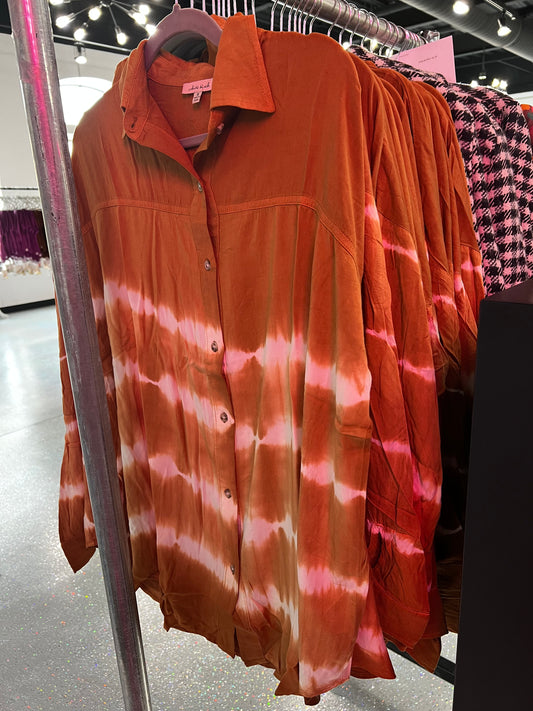 Tie Dye Button Down