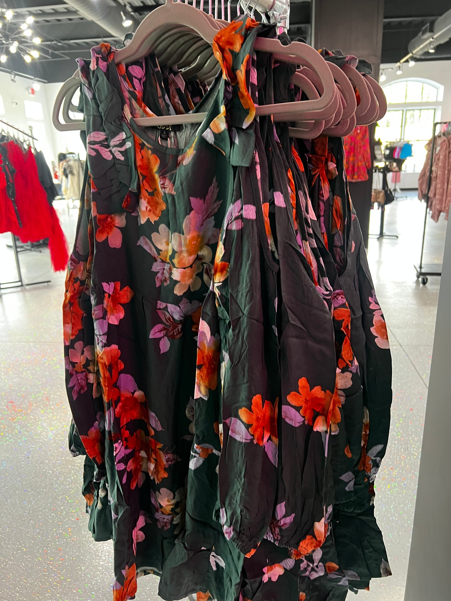 Fall Cold Shoulder Babydoll Dress
